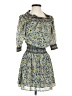 MICHAEL Michael Kors 100% Polyester Paisley Blue Casual Dress Size XS - photo 1
