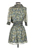 MICHAEL Michael Kors 100% Polyester Paisley Blue Casual Dress Size XS - photo 2