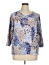 Serengeti Blue 3/4 Sleeve Blouse Size 1X - photo 1