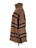 Line & Dot Stripes Brown Turtleneck Sweater Size M - photo 5