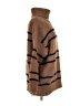 Line & Dot Stripes Brown Turtleneck Sweater Size M - photo 4