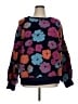 Haptics 100% Polyester Floral Blue Pullover Sweater Size 1X - photo 1