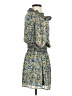 MICHAEL Michael Kors 100% Polyester Paisley Blue Casual Dress Size XS - photo 4