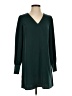 Express 100% Polyester Solid Green Casual Dress Size XS - photo 1