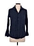 Claiborne 100% Viscose Blue Long Sleeve Polo Size M - photo 1
