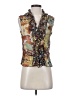 Jaipur 100% Polyester Green Sleeveless Blouse Size S - photo 1