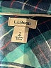 L.L.Bean 100% Cotton Plaid Teal Blue Long Sleeve Button-Down Shirt Size S - photo 7