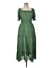 Max Studio 100% Polyester Paisley Green Casual Dress Size XL - photo 1