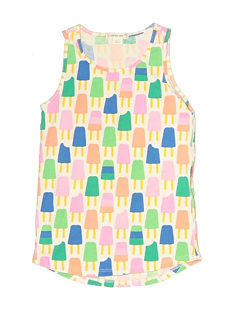 Pre-owned Crewcuts Kids' Sleeveless T-shirt In Pink