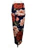 Indah Floral Blue Orange Casual Skirt Size 26 waist (estimated) - photo 1