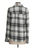 C&C California Plaid Gray Long Sleeve Blouse Size S - photo 2