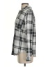C&C California Plaid Gray Long Sleeve Blouse Size S - photo 5