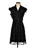 Sandra Darren 100% Polyester Polka Dots Black Casual Dress Size 4 (petite) - photo 1
