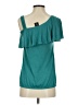 Vanity Teal Short Sleeve Top Size S - photo 2