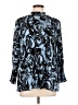 Black Label by Chico's 100% Polyester Blue 3/4 Sleeve Blouse Size L - photo 1