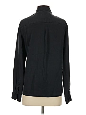Zara Basic Long Sleeve Button-Down Shirt (view 2)