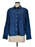 Talbots 100% Cotton Blue Long Sleeve Button-Down Shirt Size M - photo 1