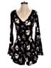 Hollister 100% Viscose Floral Black Romper Size XS - photo 1