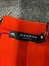 Diamond Supply Co 100% Polyester Solid Red Orange Formal Skirt Size M - photo 4