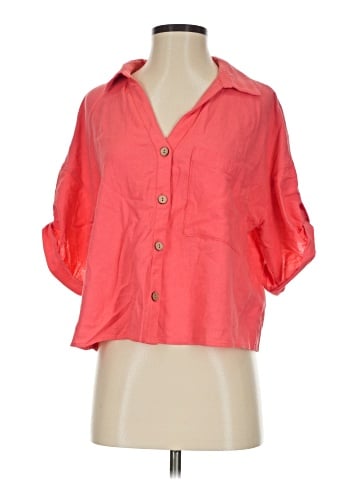 Ellen Tracy 3/4 Sleeve Button-Down Shirt (view 1)