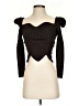 Elliatt Brown Black Long Sleeve Top Size S - photo 1