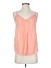 E&M Collection Orange Sleeveless Blouse Size S - photo 1