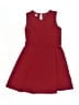 Blueberi Boulevard 100% Polyester Solid Burgundy Dress Size 8 - photo 1