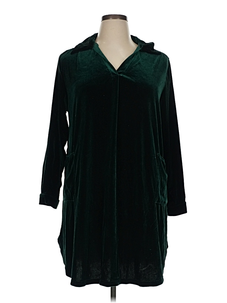 Pre-owned Shein Curve Casual Dress In Green