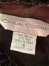 Casual Corner Tweed Brown Black Long Sleeve Blouse Size 8 - photo 7