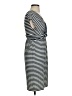 Max Studio Stripes Blue Casual Dress Size XS - photo 4