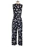 Kaileigh Floral Blue Jumpsuit Size M - photo 2