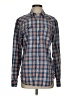 Lucky Brand Plaid Blue Long Sleeve Button-Down Shirt Size S - photo 1