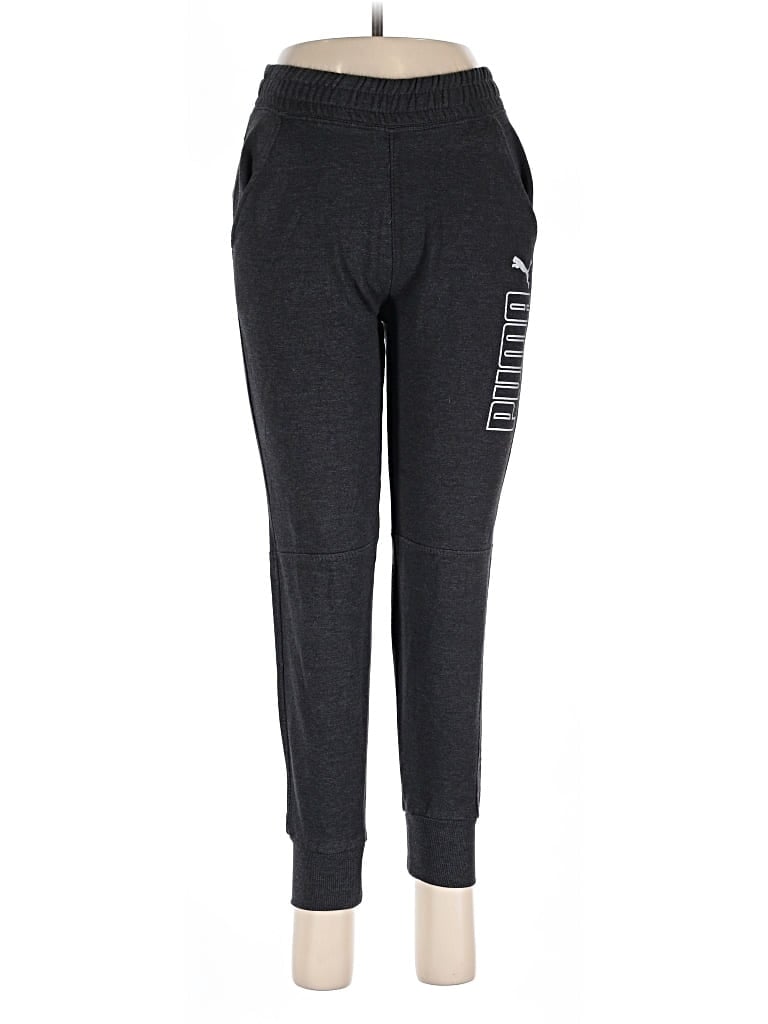 Pre-owned Puma Active Pants In Gray