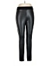 Guess 100% Polyurethane Metallic Black Leggings Size XL - photo 1