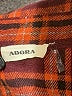 Adora 100% Polyester Plaid Burgundy Long Sleeve Blouse Size 16 (estimated) - photo 7