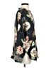 Johnny Was 100% Silk Floral Black Long Sleeve Silk Top Size XS - photo 4