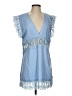 Suboo 100% Polyester Solid Blue Cocktail Dress Size 2 - photo 1