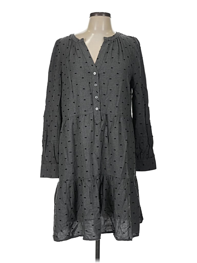 Pre-owned Ann Taylor Loft Casual Dress In Gray