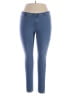 Hue Solid Blue Jeggings Size XL - photo 1