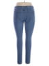 Hue Solid Blue Jeggings Size XL - photo 2