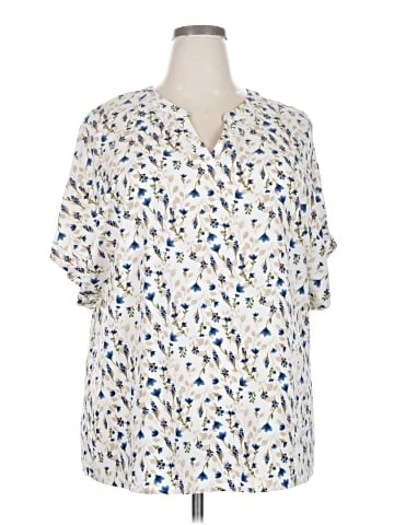 BLOOMCHIC Short Sleeve Blouse (view 1)