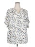 BLOOMCHIC Print Ivory Short Sleeve Blouse Size 18 - 20 - photo 1