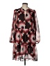Ann Taylor LOFT 100% Polyester Print Brown Casual Dress Size L - photo 1