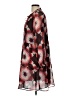 Ann Taylor LOFT 100% Polyester Print Brown Casual Dress Size L - photo 5