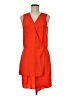 Tibi Solid Orange Casual Dress Size 8 - photo 1