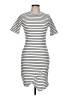 iris Stripes White Casual Dress Size L - photo 1