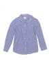 Cat & Jack Checkered-gingham Blue Long Sleeve Button-Down Shirt Size 8 - 10 - photo 1