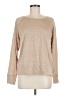 Wrap 100% Linen Tan Long Sleeve Top Size 8 - photo 1