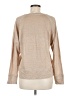 Wrap 100% Linen Tan Long Sleeve Top Size 8 - photo 2