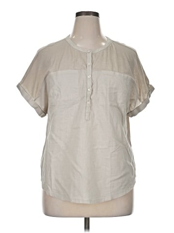 Lucky Brand Short Sleeve Blouse (view 1)